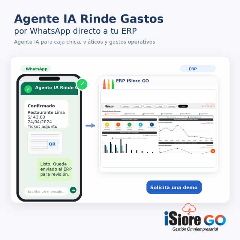 Agente IA rinde gastos para ERP